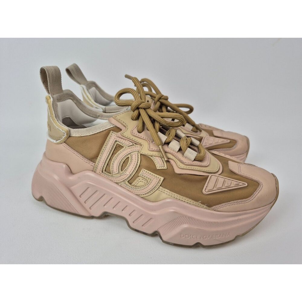 Dolce & Gabbana Women's Natural Daymaster Low-top Sneakers Size 36.5